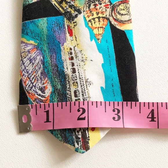 Hilo Hattie Necktie Seashells Hula Dancer Beach - Picture 6 of 6